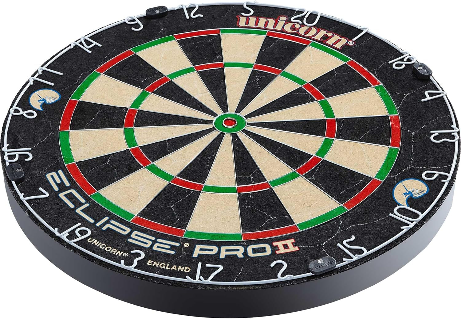 Eclipse Pro Dartscheibe Mit 2 Borsten Und Professionellem Sisal Und High Definition Spider, Professionelle Dartscheibe Für Erwachsene, Ultradünne Draht- Und Klammerfreie Konstruktion