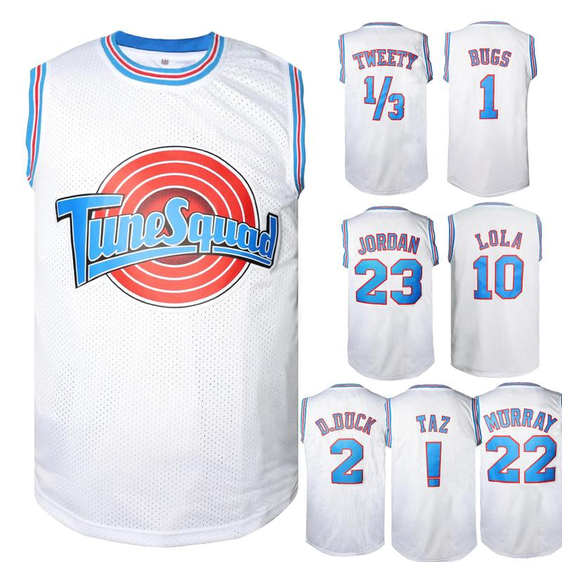 [Fallfreshness]Space Jam Basketball Jersey | Michael Jordan, Tweety Bugs Bunny, Daffy Duck Halloween Christmas Gift for Fans, 90S Retro Costume, Tiktok Viral, Cartoon Cosplay, Fan Merch